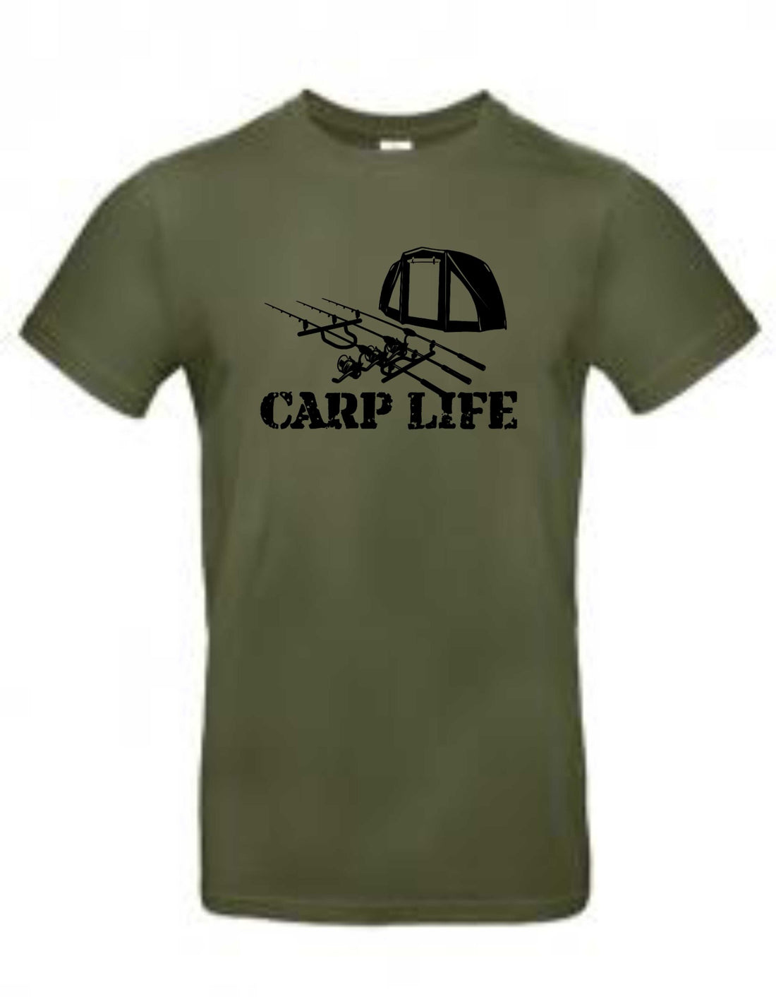 Camiseta Fishing Vandals Carp Life verde oliva
