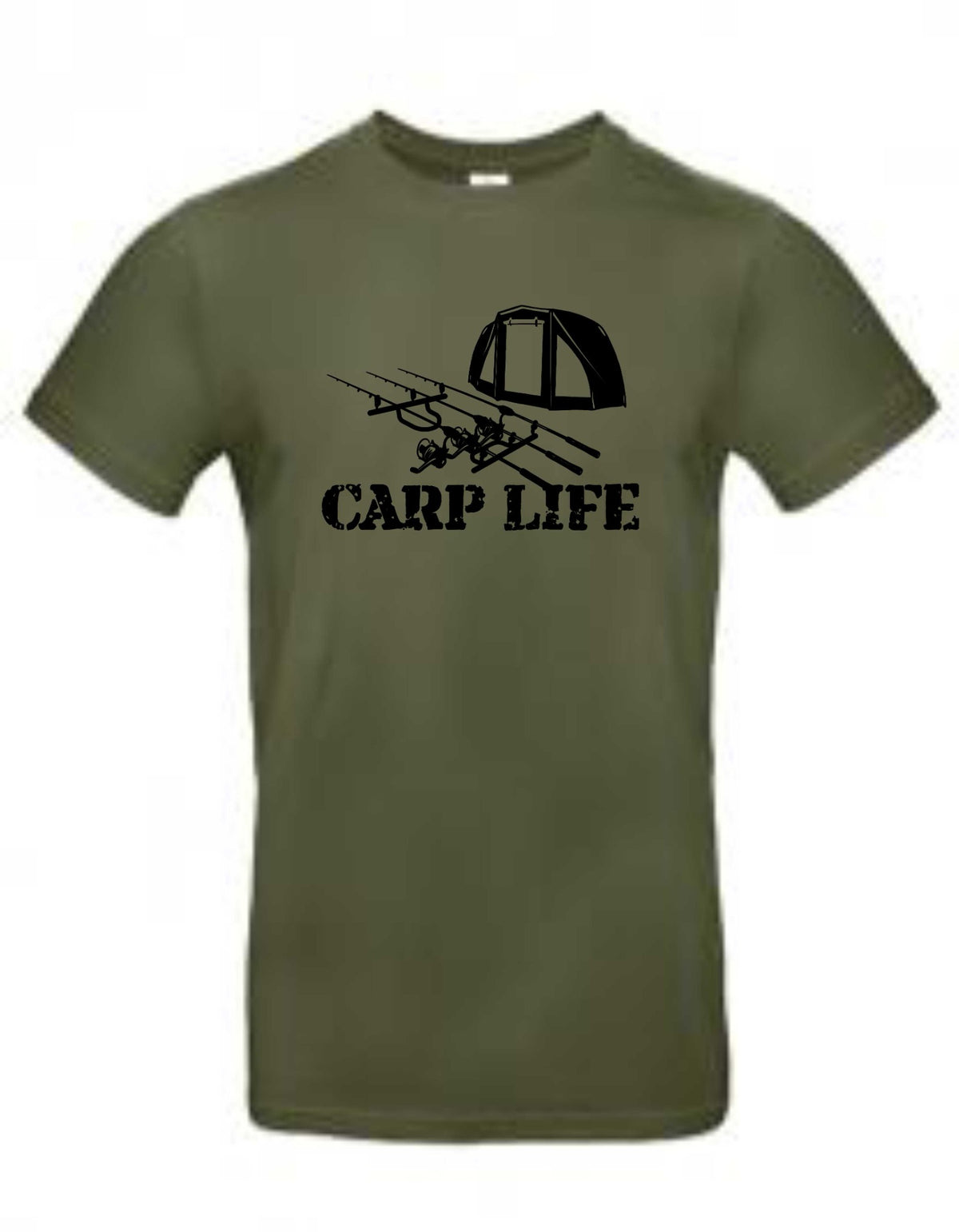 Camiseta Fishing Vandals Carp Life verde oliva